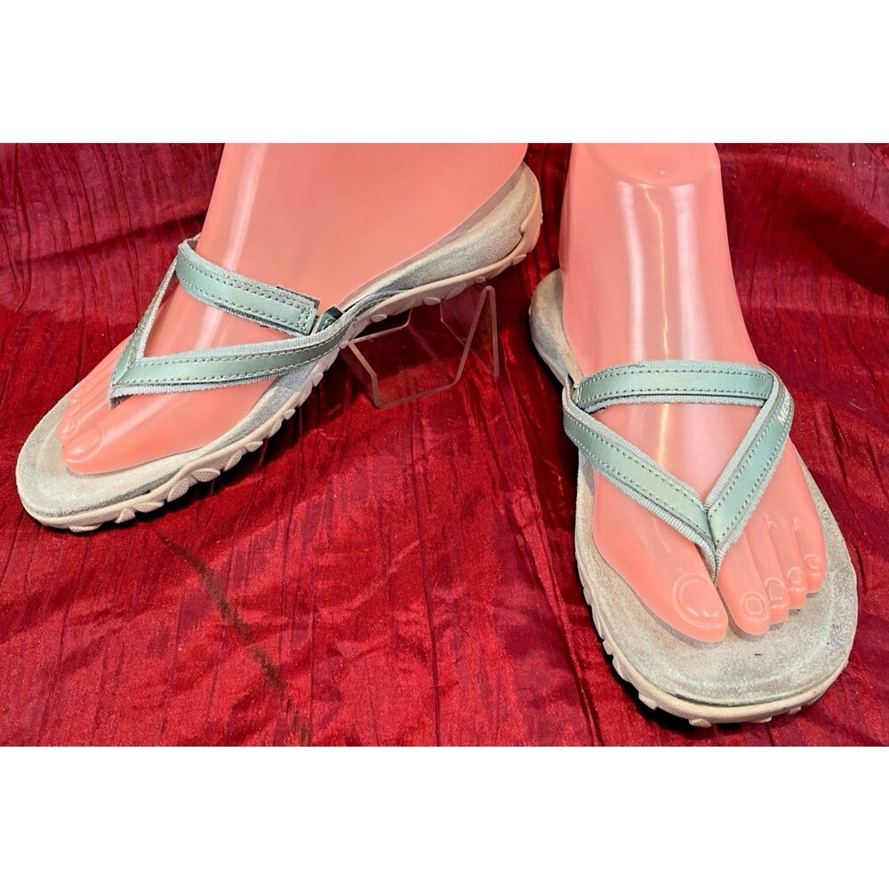 Womens Merrell Aquifer Caro Blue Surf Hiking Beach Thongs FlipFlops Sandals sz 6